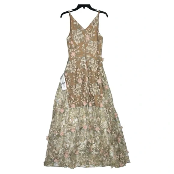 dress the population sidney deep v-neck 3d lace gown Thais.Maya on LTK